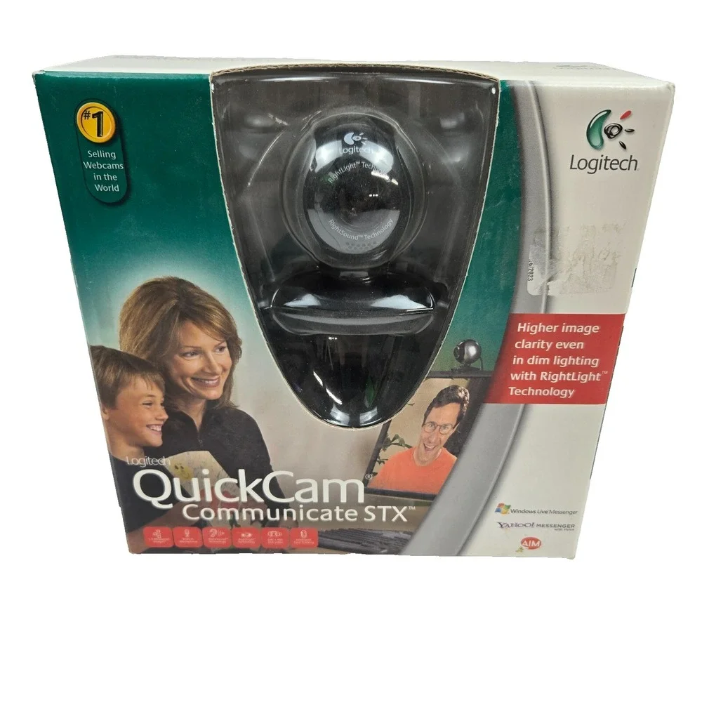 Vintage Logitech‎ QuickCam Communicate STX Webcam - WinXP Vista
